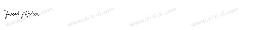 Frank Medium字体转换
